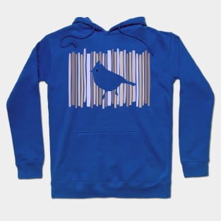 Cute Bird Silhouette Periwinkle Hoodie